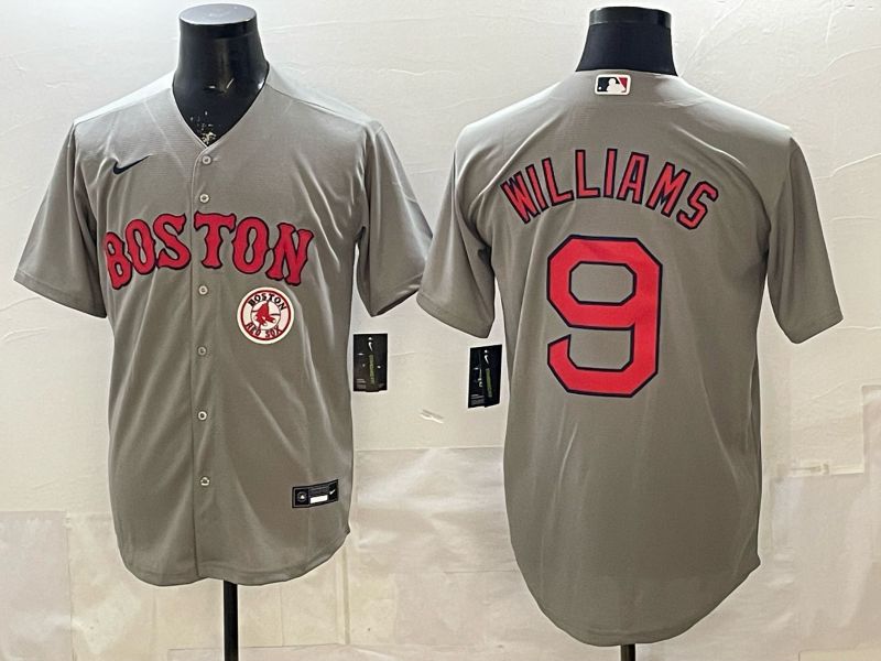 Men 2026 Boston Red Sox #9 Williams Grey Game Nike MLB Jersey style 007->->